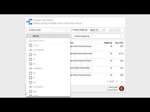 Google Data Studio filter control - Tip to reduce the number of item ...