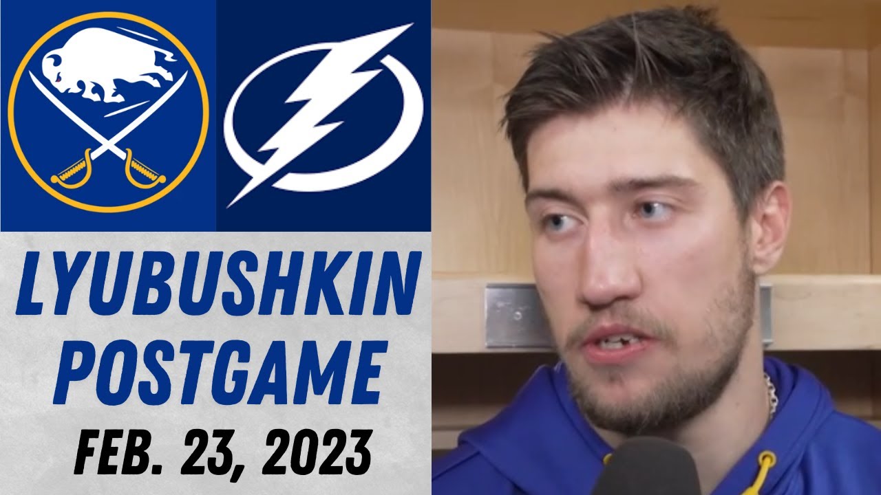 Ilya Lyubushkin Postgame Interview vs Tampa Bay Lightning (2/23/2023