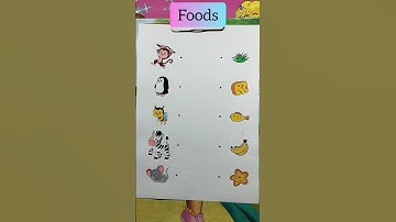 Animals and their food #animalfood #evs #worksheet #shorts