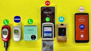 Realme 12Pro Calling On Samsung A800 X460 Flip7 Vs Motorola Razr V3 V3I & Motorola Moto1S