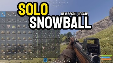 How A SOLO SNOWBALLS With The New Recoil Update - Rust Console