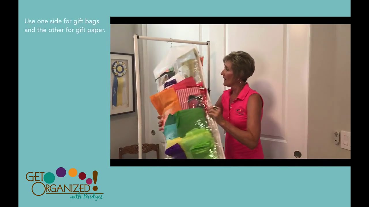 Double-Sided Hanging Gift Bag Organizer Review by a Professional Organizer