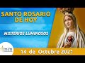 Santo Rosario de hoy l Jueves 14 Octubre 2021 l  Misterios Luminosos l Padre Carlos Yepes