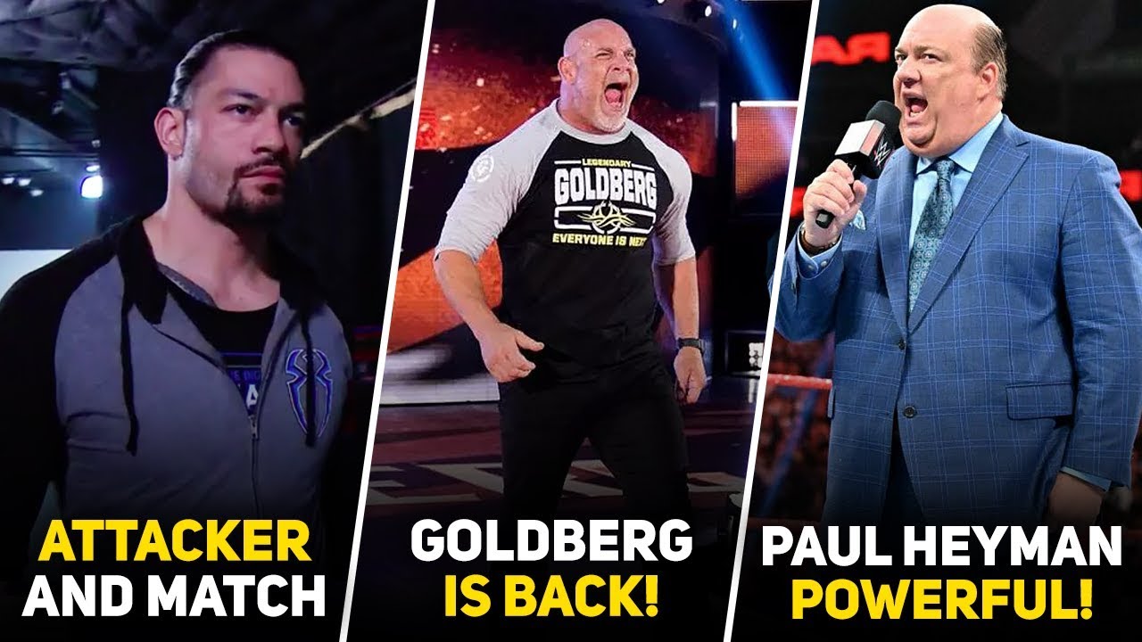 Roman Reigns Attacker REVEALED! Goldberg Is BACK! Paul Heyman Has More POWER! | WWE News Hindi
