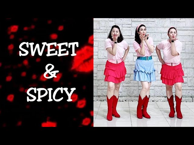 SWEET & SPICY Line Dance (demo & count) - YouTube