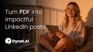Turn PDFs into Engaging LinkedIn Posts Effortlessly | Dynal.AI Tutorial