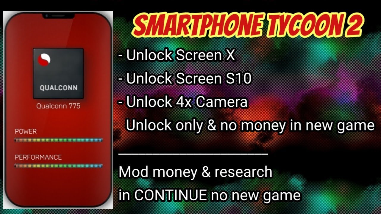 SMARTPHONE TYCOON 2 MOD UNLOCK SCREEN X & S10 YouTube
