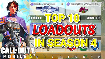 Top 10 BEST Loadouts + SECRET Attachment in CODM Season 4!