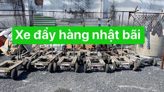 Xe đẩy hàng nhật bãi đã tháo gọn từng chiếc, giá công khai, LH 0383496693 zalo 0968207725