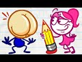 Pencilmate EXPOSED to a CROWD! -in- "Talent Show Off" | Pencilmation Cartoons