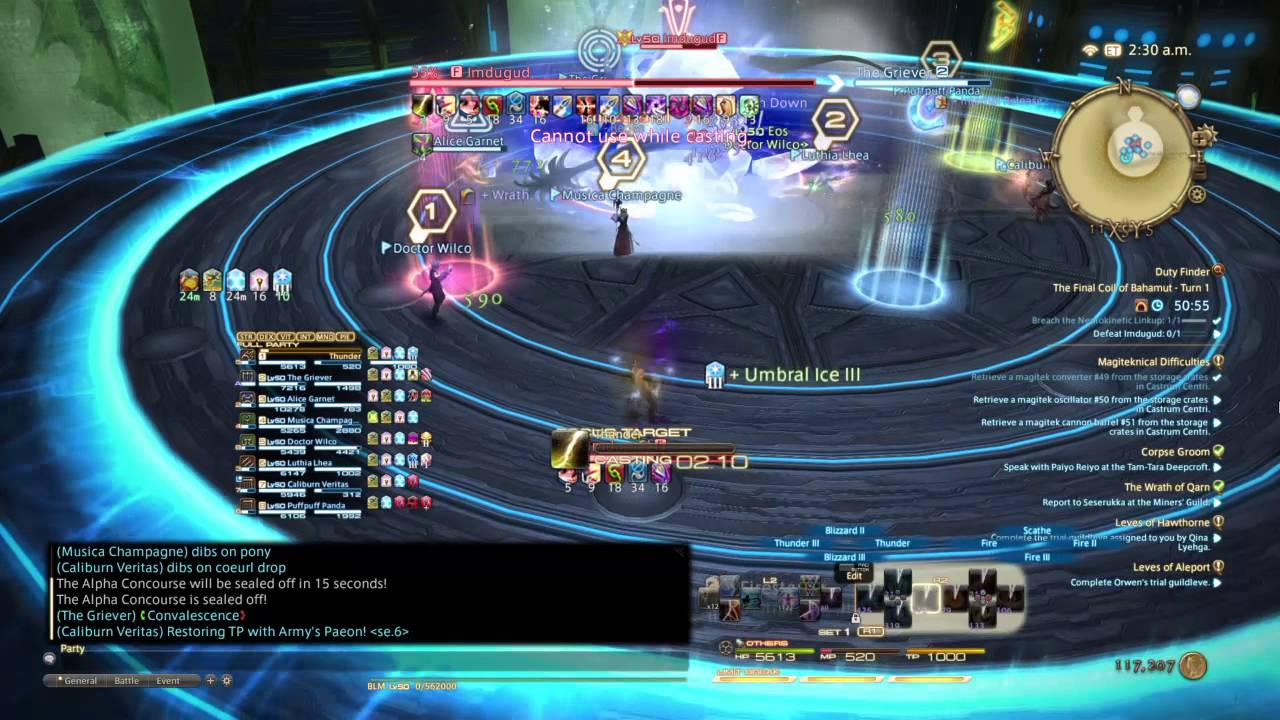 FINAL FANTASY XIV Final Coil of Bahamut turn 1 YouTube