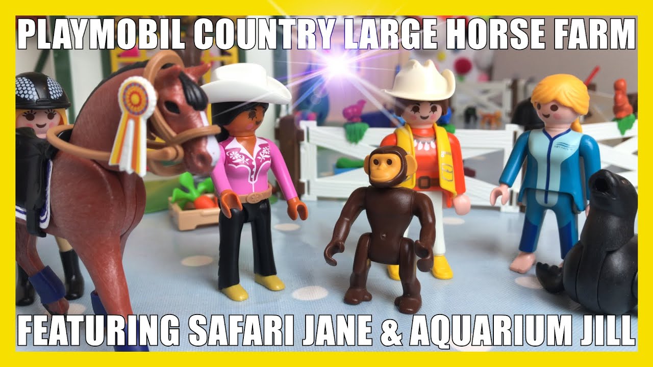Playmobil Country Horse Farm - featuring Safari Jane & Aquarium Jill!