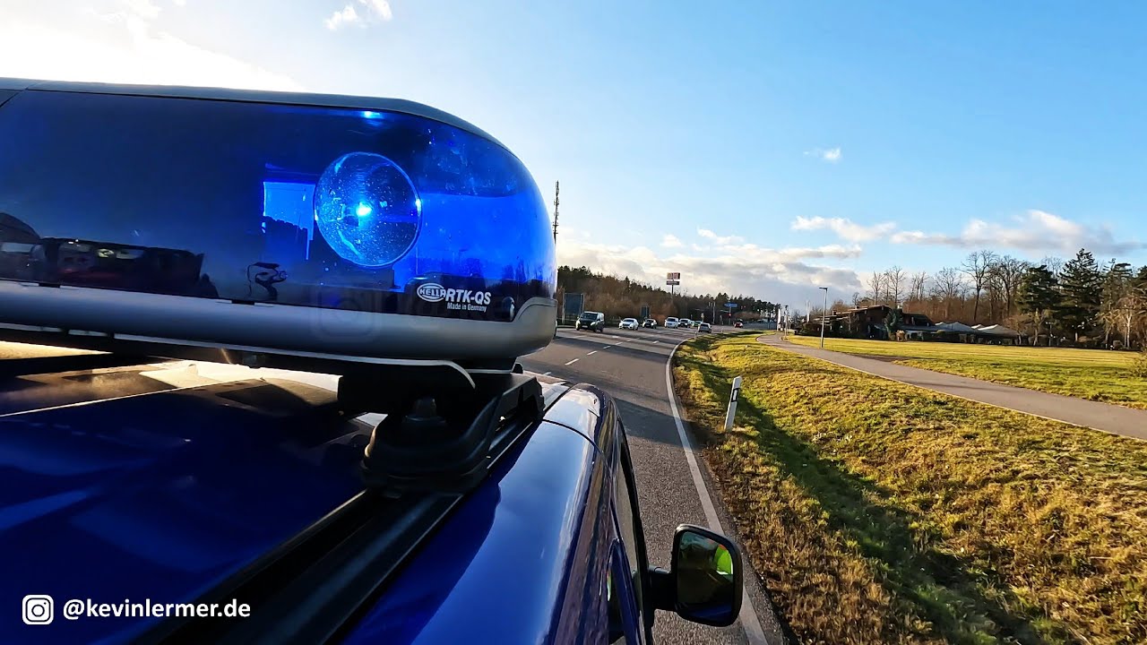 THW Einsatzfahrt zu Verkehrsunfall auf Autobahn – Abbruch durch die Polizei | GoPro Hero 11