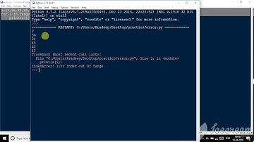 Index out of range error