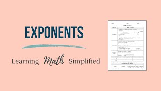 Exponents - Basics (using BEDMAS) - 8th Grade Math Lesson