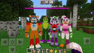 Five Nights At Freddy's Security Breach Characters MOD in Minecraft PE screenshot 5