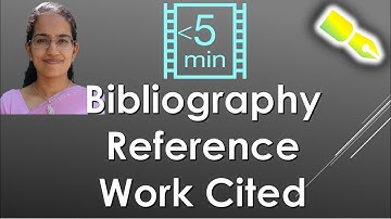 Bibliography vs. Reference vs. Work Cited (Research) - Important