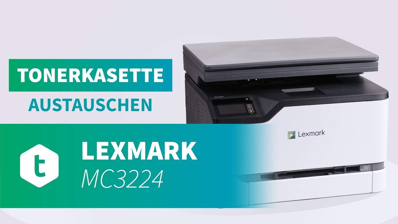 Wie wechsle ich den Toner in meinem Lexmark MC3224 Drucker?