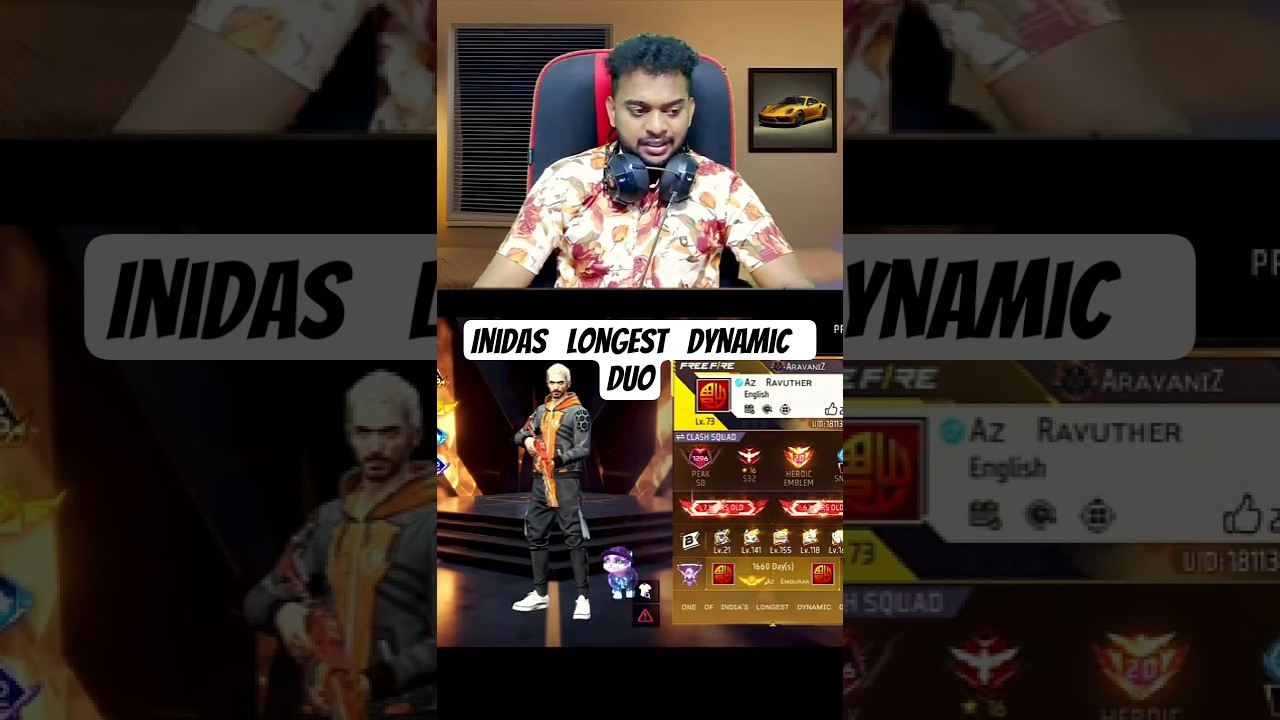 1700 days ( INDIA'S LONGEST DYNAMIC DUO IN FREEFIRE )