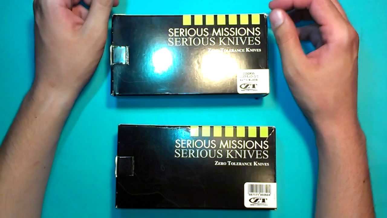 Сравнение и разбор  косячков ножей Zero Tolerance моделей ZT0350KW и ZT0350