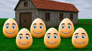 surprise eggs farm learn colors alex nastya compilation
