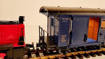 SL DCC Converted LGB 21900 DUO Red Diesel Loco with SL ESU LokSound 5 XL, 9 LEDs 2 SL controllers