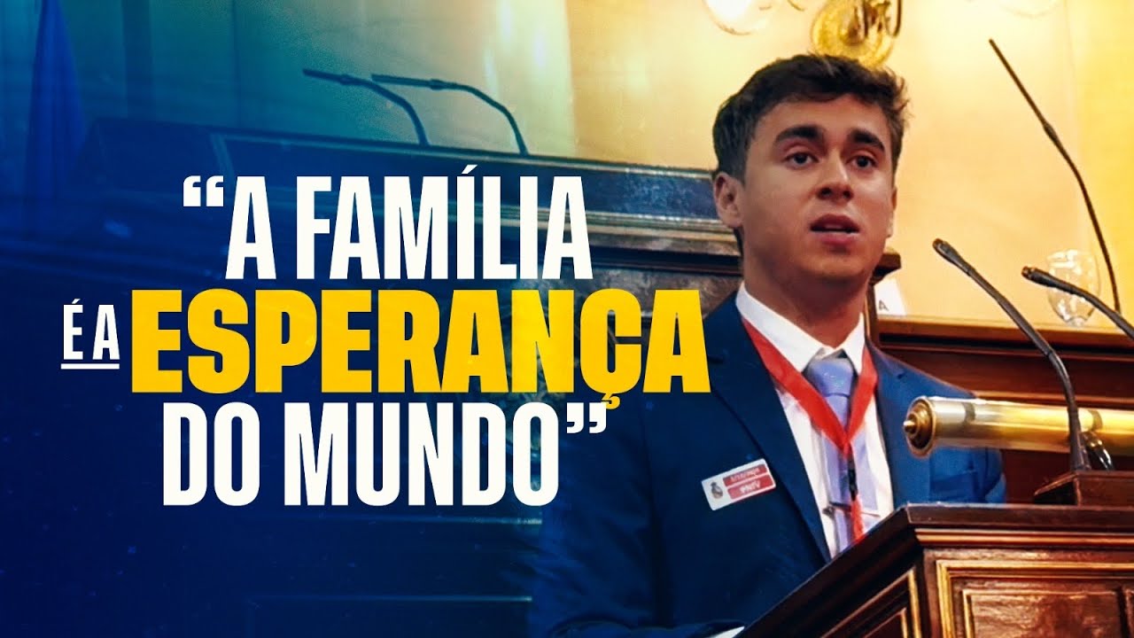 Nikolas faz discurso sobre família e fé em Madri