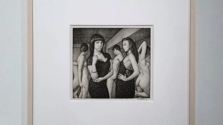 "Olympia" (charcoal on paper), by Christopher Parr...