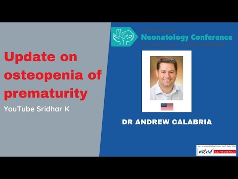 An update on osteopenia of prematurity. Dr Andrew Calabria