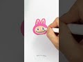 Easy way to draw Labubu with colored pencils#artwork #easydrawing #drawing #stepbystep #sketch #art