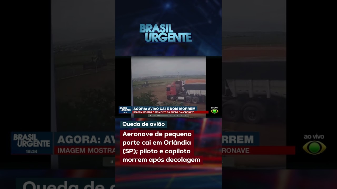 Avião de pequeno porte cai no interior de São Paulo