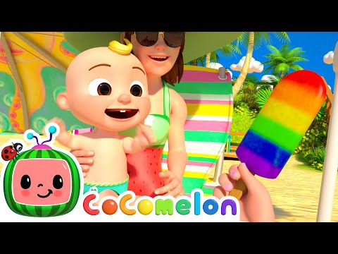 Beach Song with Baby JJ and Family! | Outdoors Moving with CoComelon | Nursery Rhymes & Kids Songs