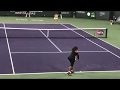 GOAT Serena Williams Comeback at Indian Wells vs. Zarina Diyas, first two games