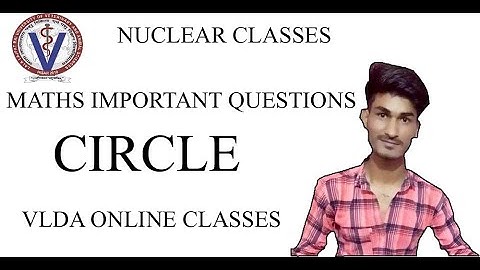 VLDA ONLINE CLASSES  MATHS IMPORTANT QUESTIONS (CIRCLE)#HAU/LUVAS