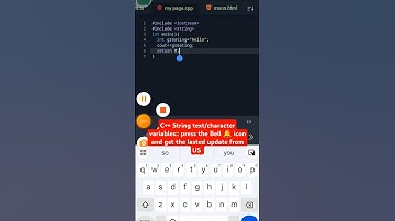 C++ Stringtext/character variables#shorts#c++#strings #text#character#variables #coding#programming