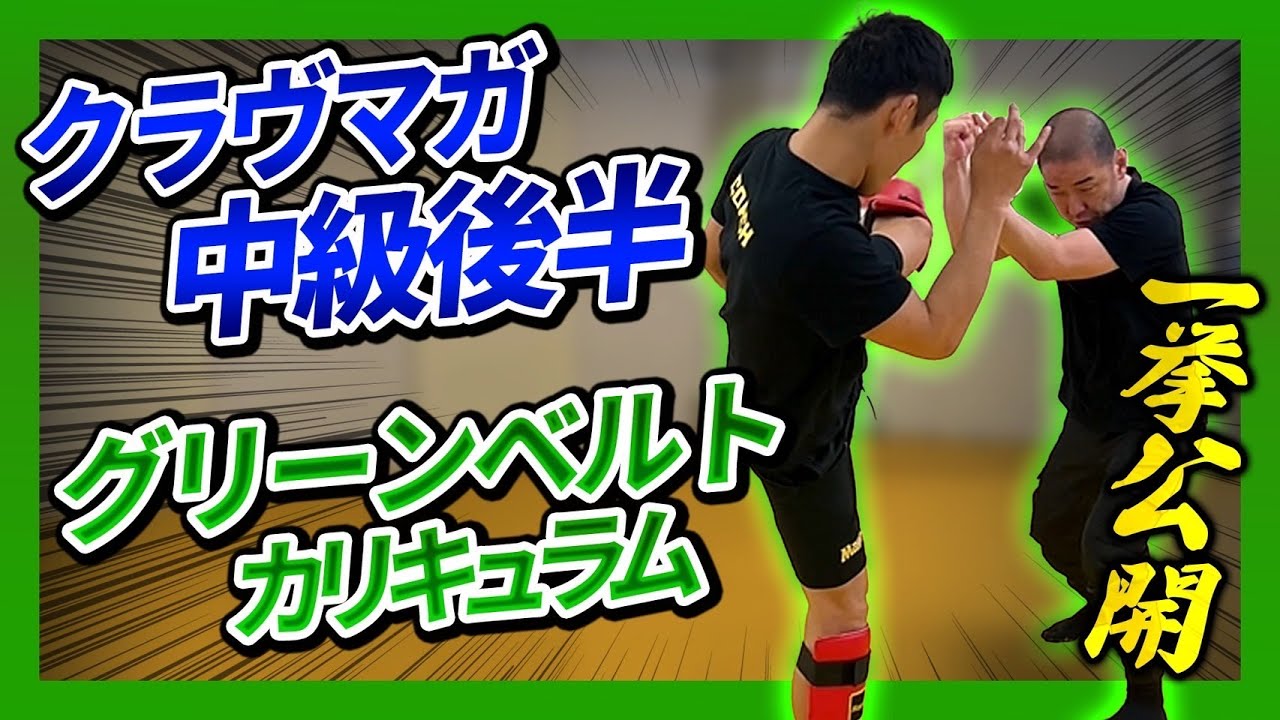 クラヴマガ中級編その2】グリーンベルトカリキュラム一挙公開！これを