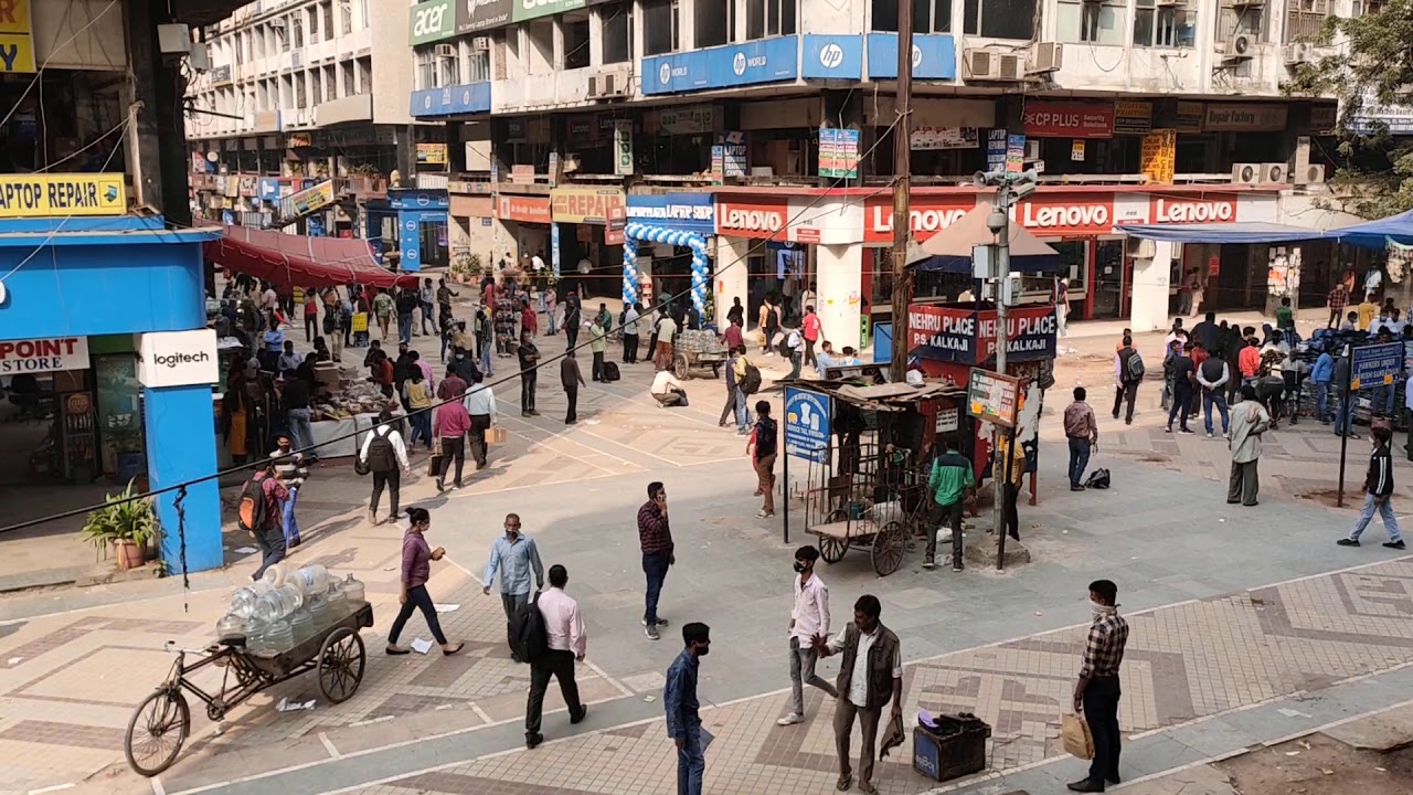 nehru place market time lapse YouTube