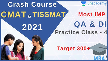 CMAT and TISSMAT 2021 | Crash Course | QA & DI - Practice Class 4 | Arithmetic | Target 300+ | Ronak