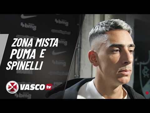 Zona Mista: Spinelli e Puma Rodrigues falam após empate entre Vasco e Mirassol por 1 a 1