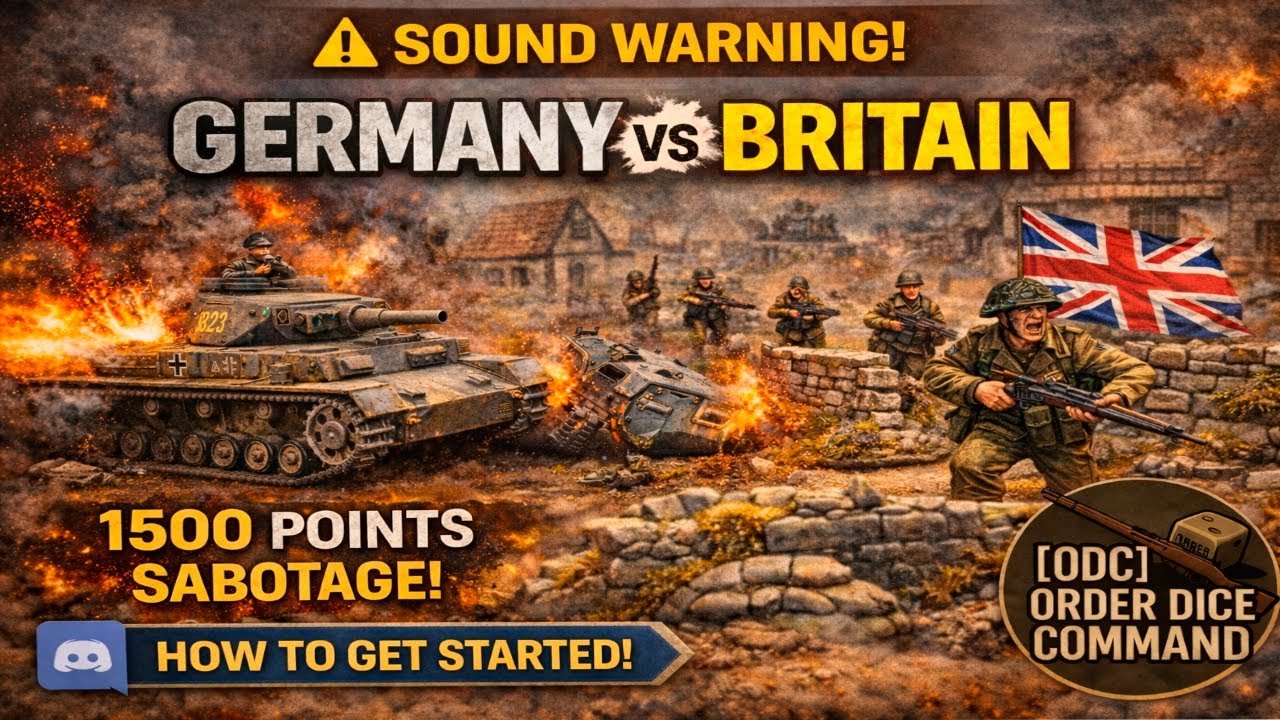 BOLT ACTION баттл-репорт — Германия vs Великобритания 1500 | [ODC]