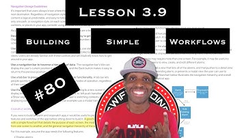 Lesson 3.9 App Development with Swift - Building Simple Workflows