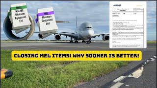 Closing MEL Items : Why sooner is better ! #aircraftmaintenance #aviation #airbus