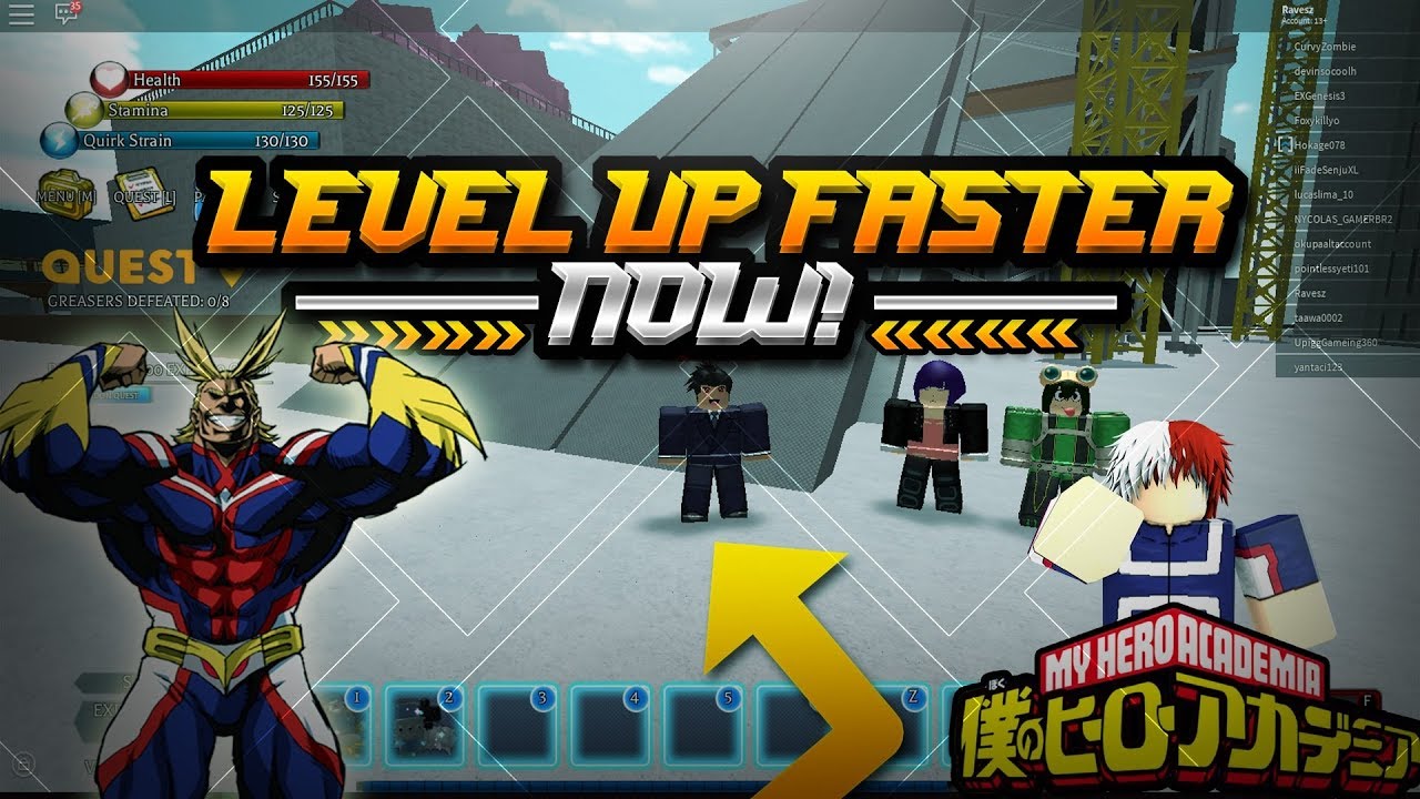 How To Level Up Fast Guidehero Academy Tempestroblox - roblox my hero academy tempest codes