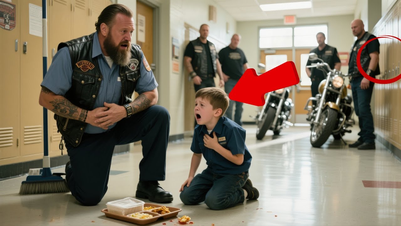 A Janitor Saved a Hells Angels’ Autistic Son from Choking — Overnight, the Bikers Changed His Life