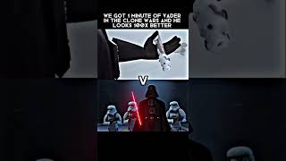 The Clone Wars Vader over Rebels Vader