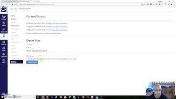 Two Minute Tuesday- Ep. 6- Import/Export Export Quiz in Canvas