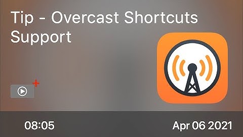 SCOM1036 - Tip - Overcast Shortcuts Support - Preview