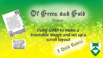 Tutorial: Using GIMP to make a traceable image and scroll layout.