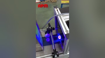 Automatic wine bottle cap assembly machine with QR code #apm #assemblyline #machine #shorts