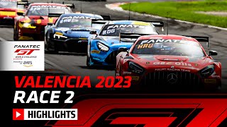 Race 2 Highlights | Valencia 2023 | Fanatec GT World Challenge Europe Powered by AWS